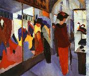 August Macke Fashion Shop oil painting reproduction